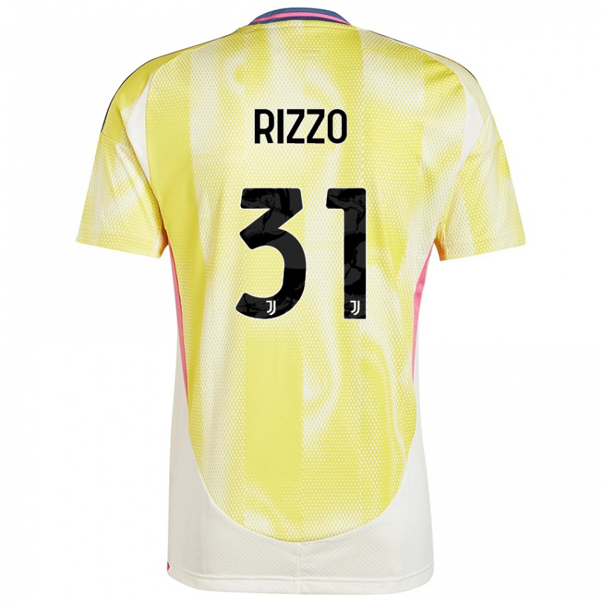 Børn Niccolò Rizzo #31 Solgul Udebane Spillertrøjer 2024/25 Trøje T-Shirt