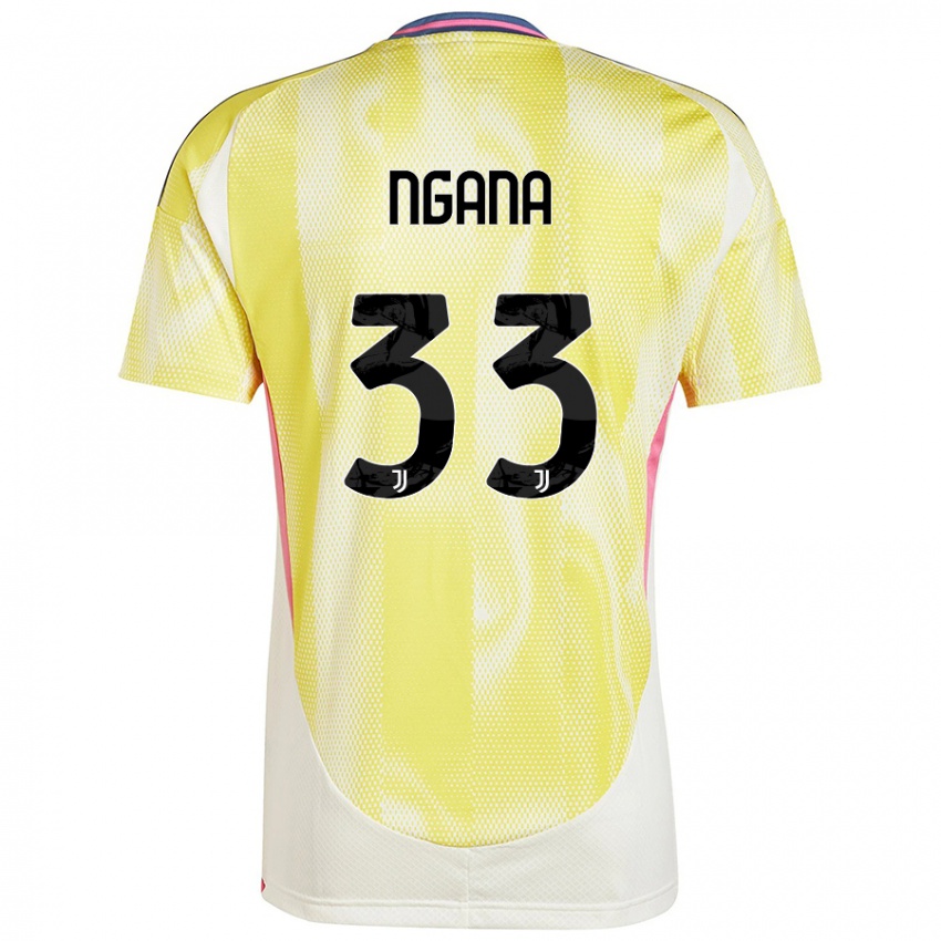 Børn Valdes Ngana #33 Solgul Udebane Spillertrøjer 2024/25 Trøje T-Shirt