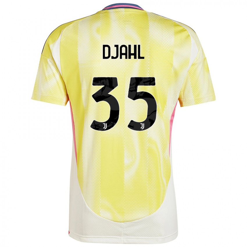 Børn Rayan Djahl #35 Solgul Udebane Spillertrøjer 2024/25 Trøje T-Shirt