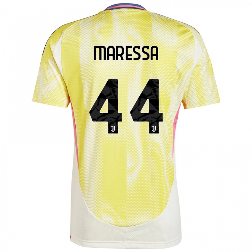 Børn Tommaso Maressa #44 Solgul Udebane Spillertrøjer 2024/25 Trøje T-Shirt