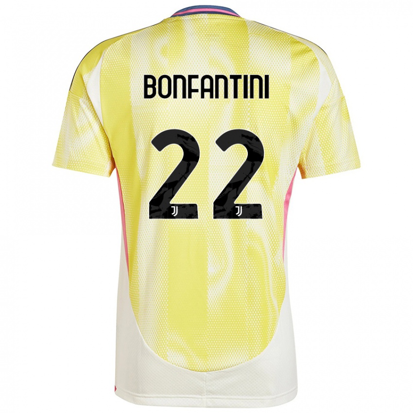 Børn Agnese Bonfantini #22 Solgul Udebane Spillertrøjer 2024/25 Trøje T-Shirt