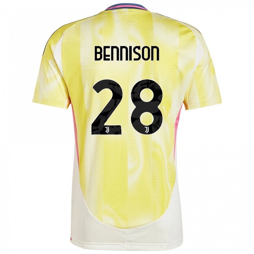 Børn Hanna Bennison #28 Solgul Udebane Spillertrøjer 2024/25 Trøje T-Shirt