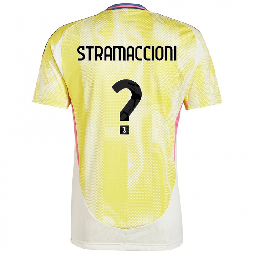 Børn Diego Stramaccioni #0 Solgul Udebane Spillertrøjer 2024/25 Trøje T-Shirt