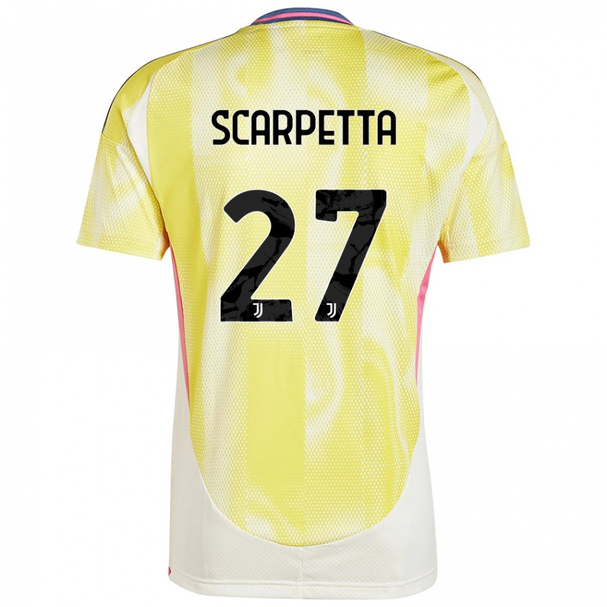 Børn Jacopo Scarpetta #27 Solgul Udebane Spillertrøjer 2024/25 Trøje T-Shirt