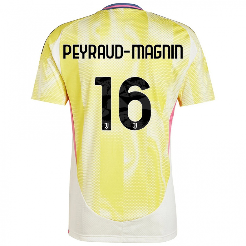 Børn Pauline Peyraud-Magnin #16 Solgul Udebane Spillertrøjer 2024/25 Trøje T-Shirt