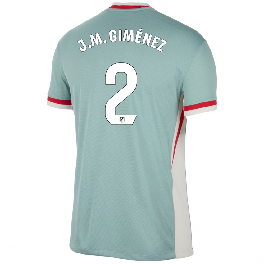 Børn Jose Maria Gimenez #2 Lys Beige Blå Udebane Spillertrøjer 2024/25 Trøje T-Shirt