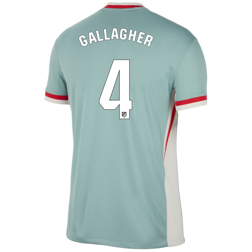 Børn Conor Gallagher #4 Lys Beige Blå Udebane Spillertrøjer 2024/25 Trøje T-Shirt