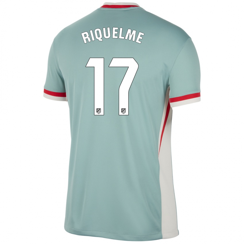 Børn Rodrigo Riquelme #17 Lys Beige Blå Udebane Spillertrøjer 2024/25 Trøje T-Shirt