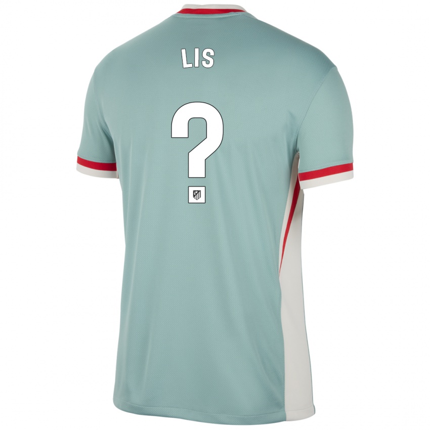 Børn Adrian Lis #0 Lys Beige Blå Udebane Spillertrøjer 2024/25 Trøje T-Shirt