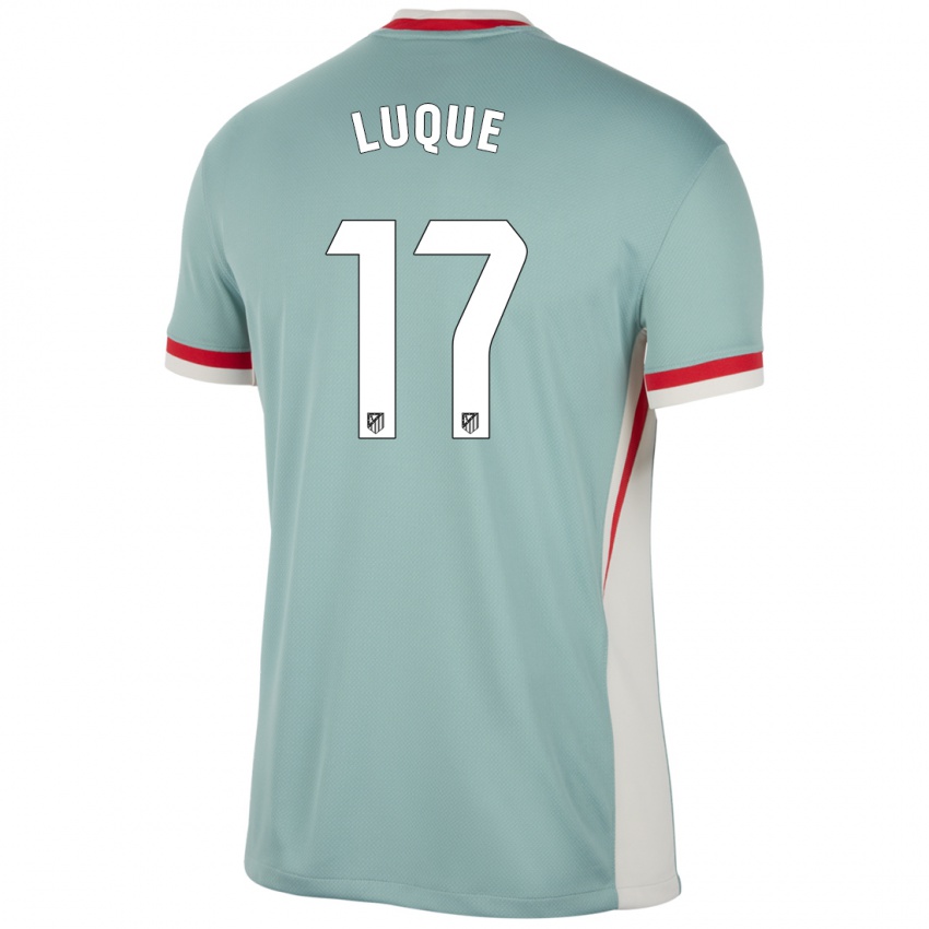 Børn Iker Luque #17 Lys Beige Blå Udebane Spillertrøjer 2024/25 Trøje T-Shirt