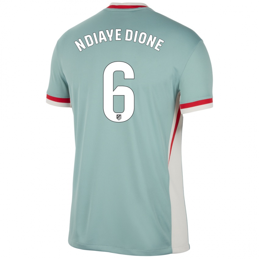 Børn Assane Ndiaye Dione #6 Lys Beige Blå Udebane Spillertrøjer 2024/25 Trøje T-Shirt