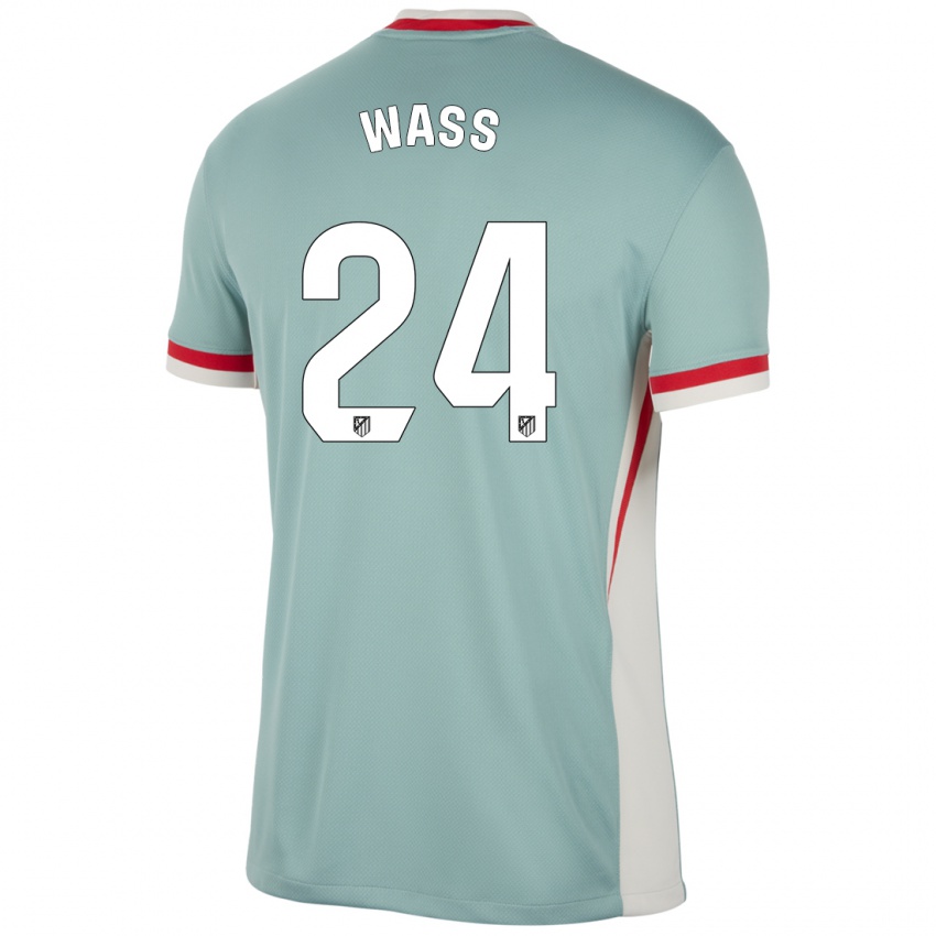 Børn Daniel Wass #24 Lys Beige Blå Udebane Spillertrøjer 2024/25 Trøje T-Shirt