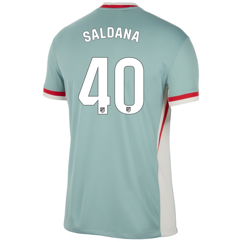 Børn Jose Saldana #40 Lys Beige Blå Udebane Spillertrøjer 2024/25 Trøje T-Shirt