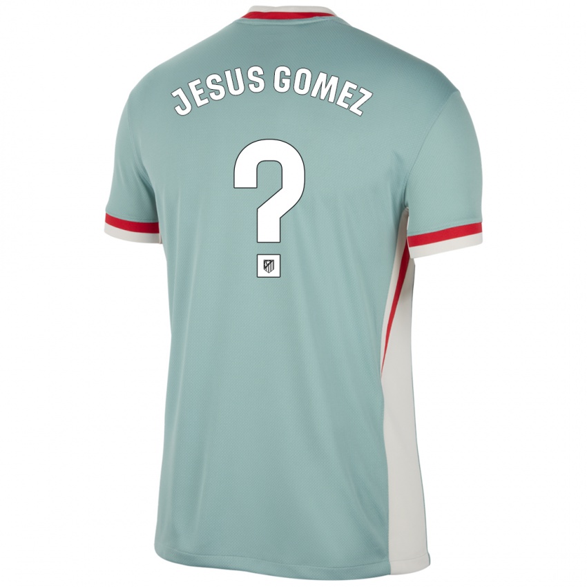 Børn Jesus Gomez #0 Lys Beige Blå Udebane Spillertrøjer 2024/25 Trøje T-Shirt