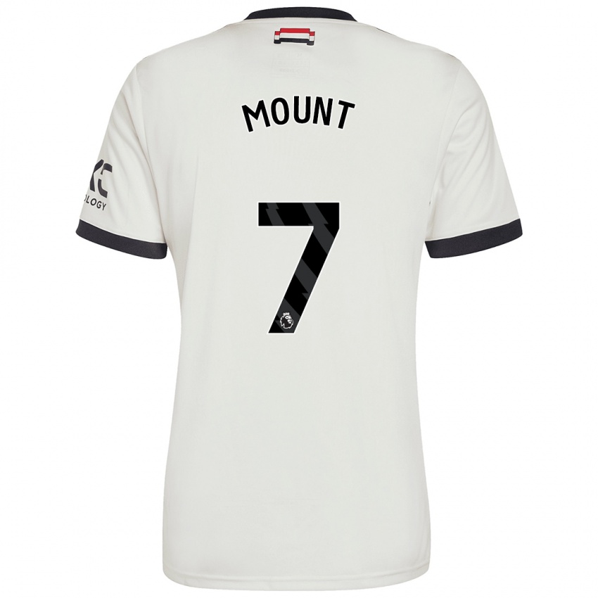 Børn Mason Mount #7 Råhvid Tredje Sæt Spillertrøjer 2024/25 Trøje T-Shirt