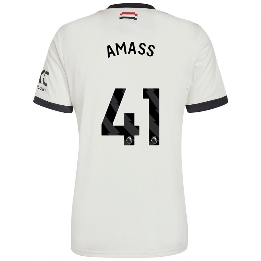 Børn Harry Amass #41 Råhvid Tredje Sæt Spillertrøjer 2024/25 Trøje T-Shirt