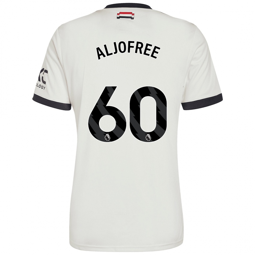 Børn Sonny Aljofree #60 Råhvid Tredje Sæt Spillertrøjer 2024/25 Trøje T-Shirt