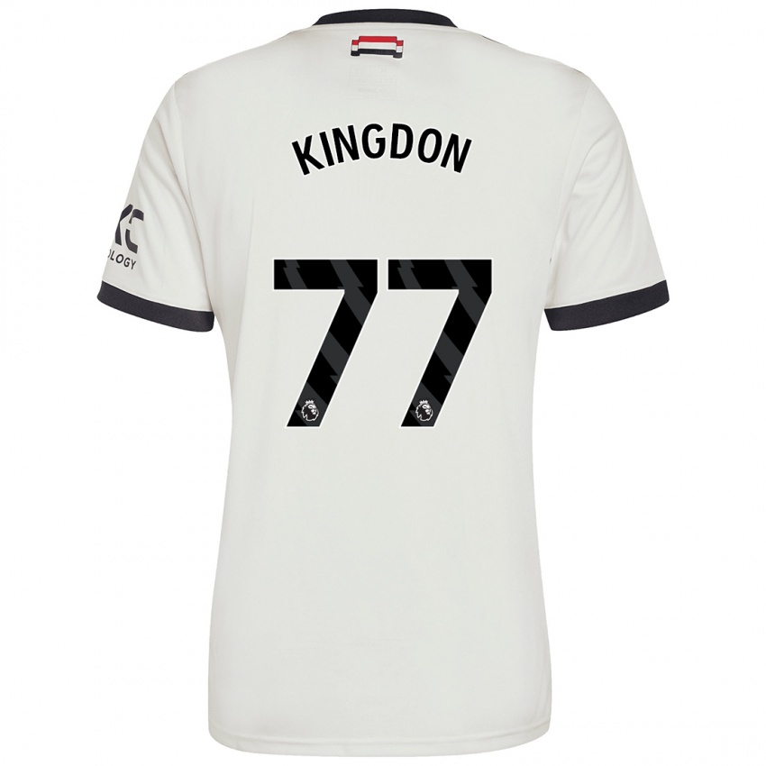 Børn Jack Kingdon #77 Råhvid Tredje Sæt Spillertrøjer 2024/25 Trøje T-Shirt