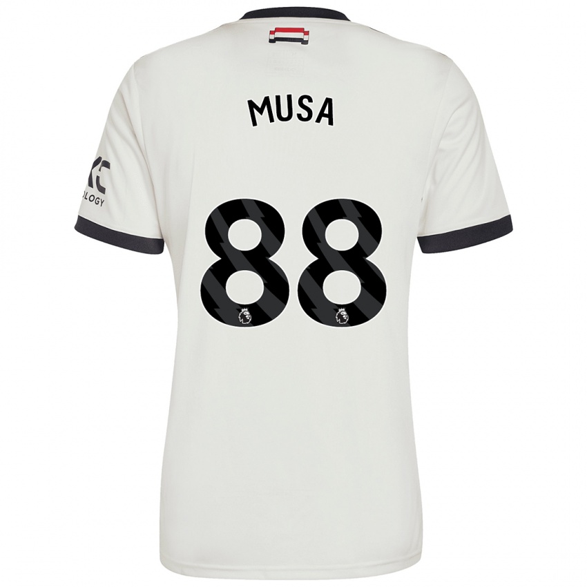 Børn Victor Musa #88 Råhvid Tredje Sæt Spillertrøjer 2024/25 Trøje T-Shirt