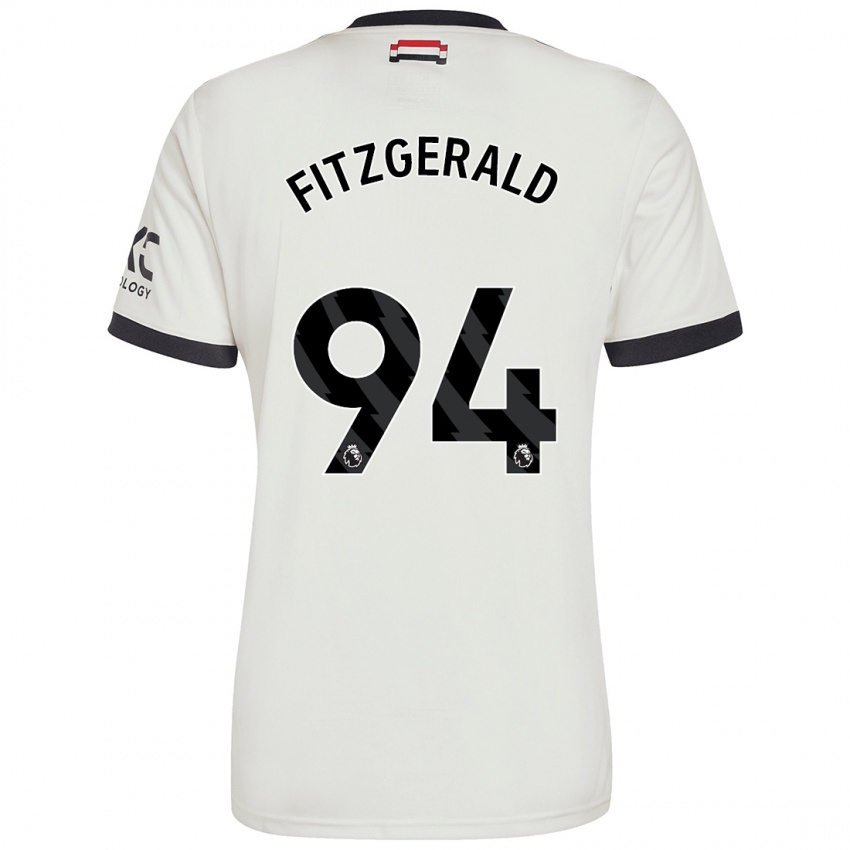 Børn Jayce Fitzgerald #94 Råhvid Tredje Sæt Spillertrøjer 2024/25 Trøje T-Shirt