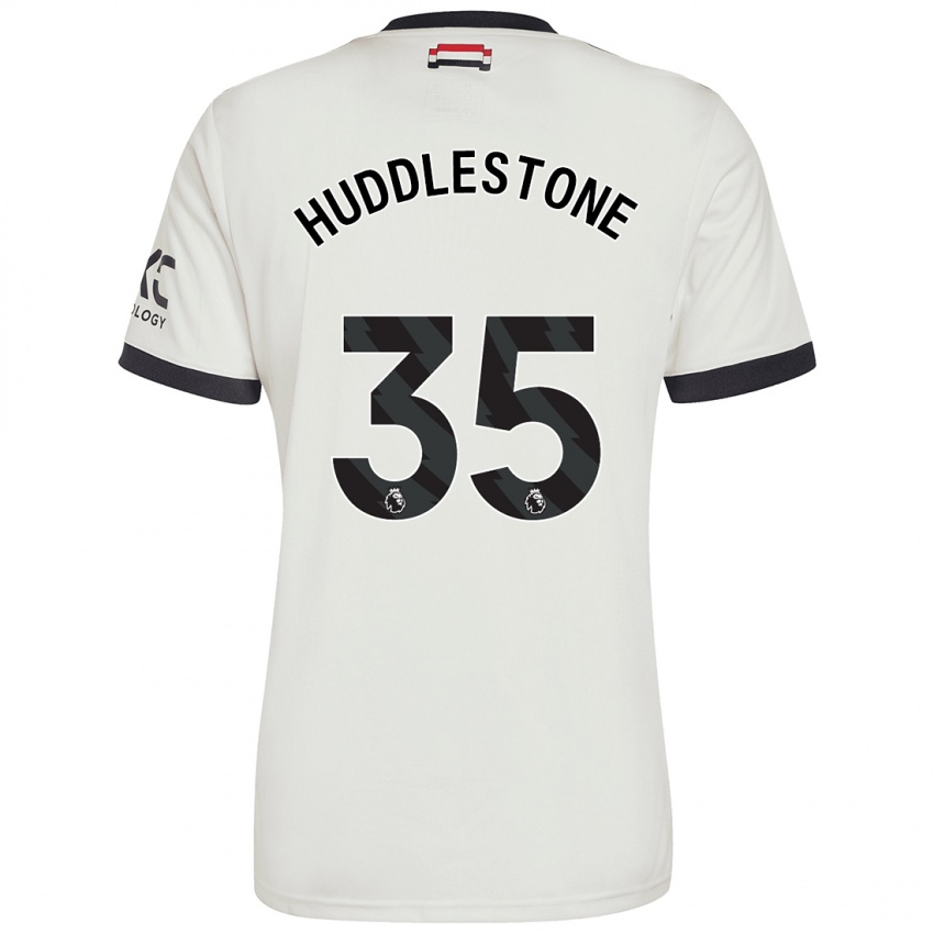 Børn Tom Huddlestone #35 Råhvid Tredje Sæt Spillertrøjer 2024/25 Trøje T-Shirt