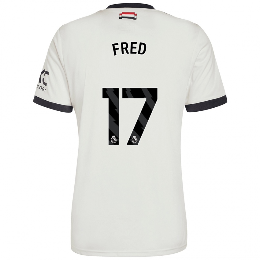 Børn Fred #17 Råhvid Tredje Sæt Spillertrøjer 2024/25 Trøje T-Shirt