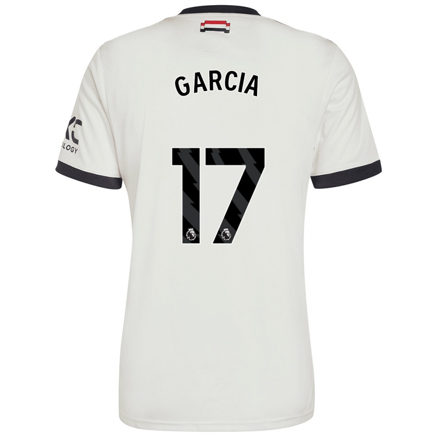 Børn Lucia Garcia #17 Råhvid Tredje Sæt Spillertrøjer 2024/25 Trøje T-Shirt