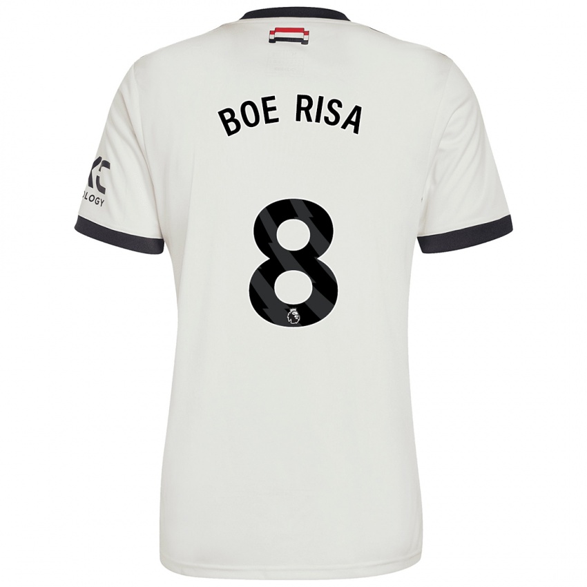 Børn Vilde Boe Risa #8 Råhvid Tredje Sæt Spillertrøjer 2024/25 Trøje T-Shirt