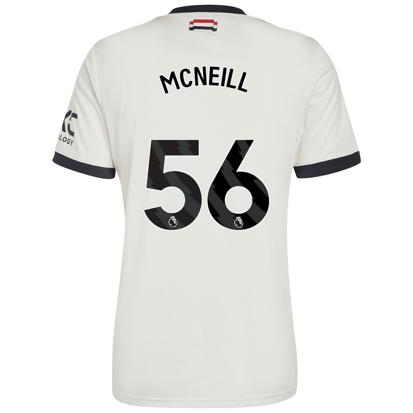 Børn Charlie Mcneill #56 Råhvid Tredje Sæt Spillertrøjer 2024/25 Trøje T-Shirt