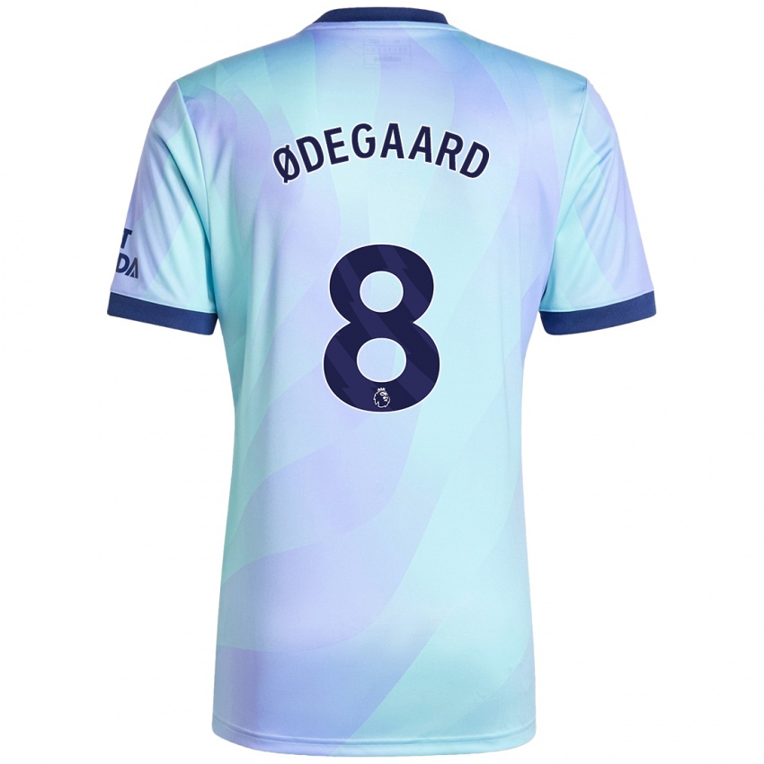 Børn Martin Odegaard #8 Aqua Tredje Sæt Spillertrøjer 2024/25 Trøje T-Shirt