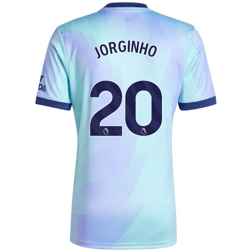 Børn Jorginho #20 Aqua Tredje Sæt Spillertrøjer 2024/25 Trøje T-Shirt