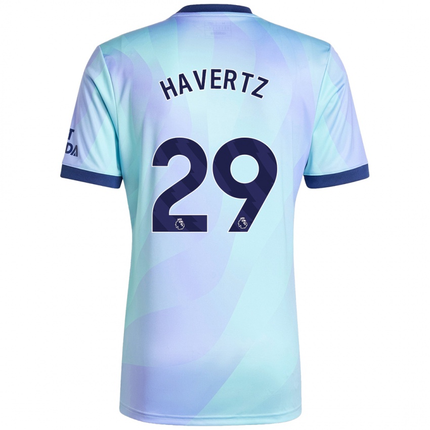 Børn Kai Havertz #29 Aqua Tredje Sæt Spillertrøjer 2024/25 Trøje T-Shirt