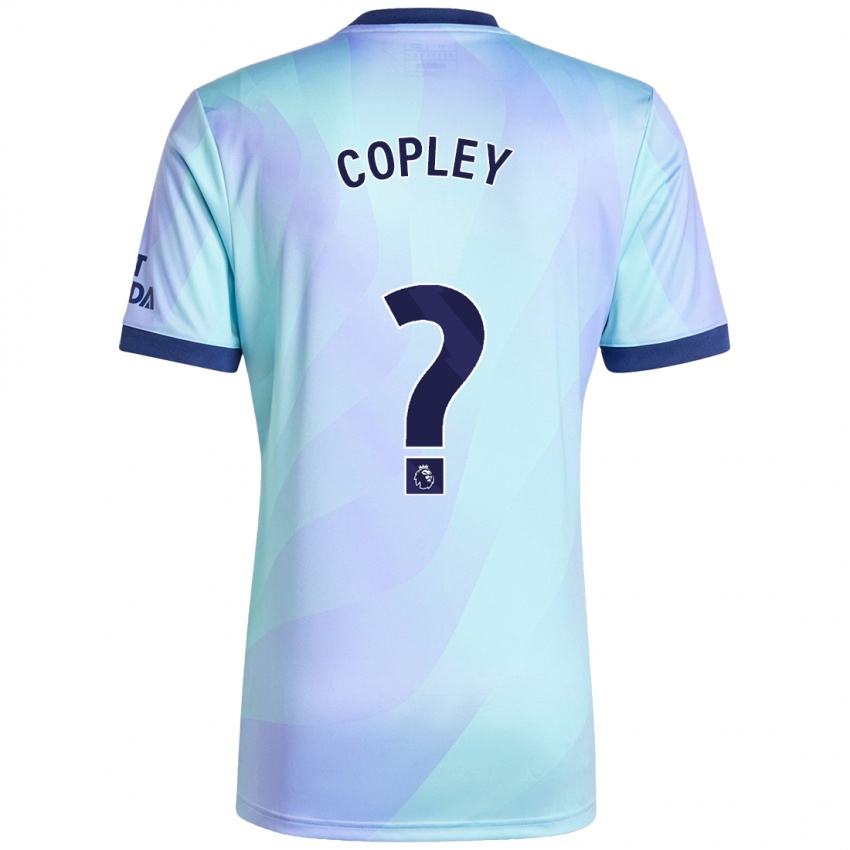 Børn Louie Copley #0 Aqua Tredje Sæt Spillertrøjer 2024/25 Trøje T-Shirt