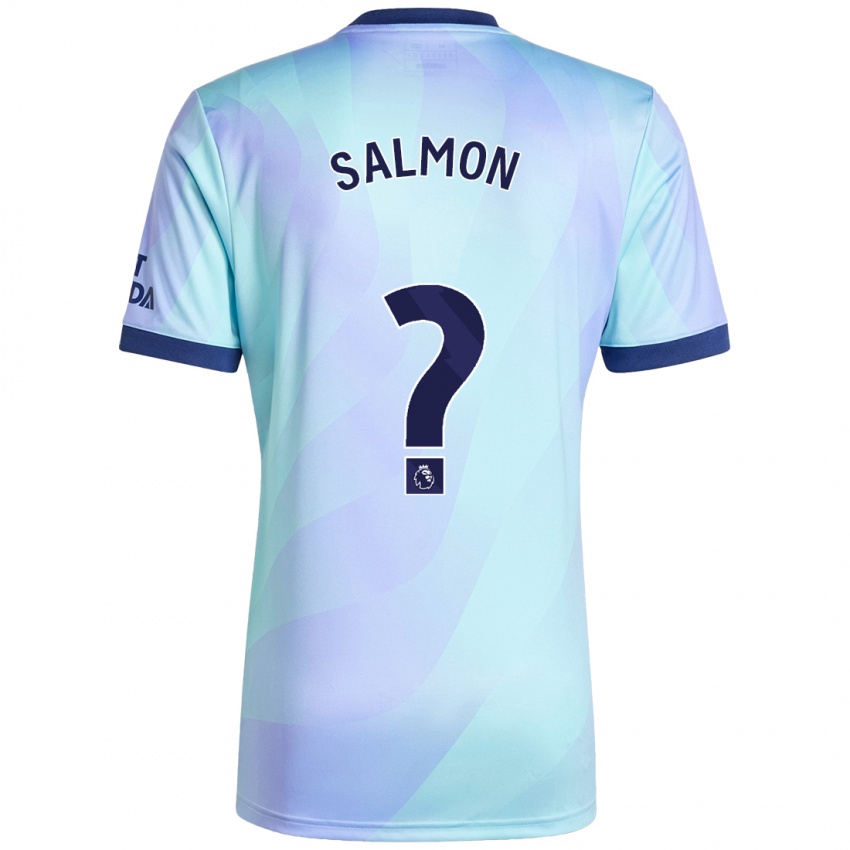 Børn Marli Salmon #0 Aqua Tredje Sæt Spillertrøjer 2024/25 Trøje T-Shirt