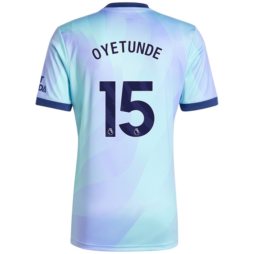 Børn Daniel Oyetunde #15 Aqua Tredje Sæt Spillertrøjer 2024/25 Trøje T-Shirt