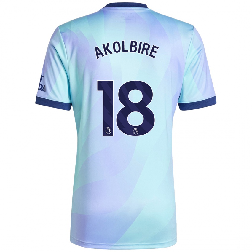 Børn Bless Akolbire #18 Aqua Tredje Sæt Spillertrøjer 2024/25 Trøje T-Shirt