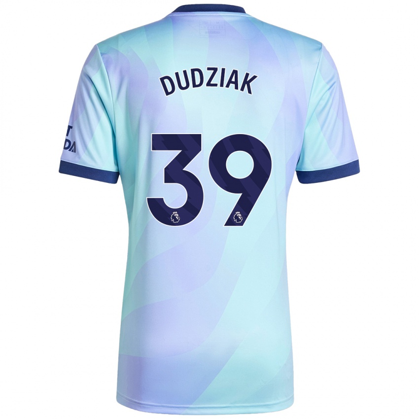 Børn Harrison Dudziak #39 Aqua Tredje Sæt Spillertrøjer 2024/25 Trøje T-Shirt