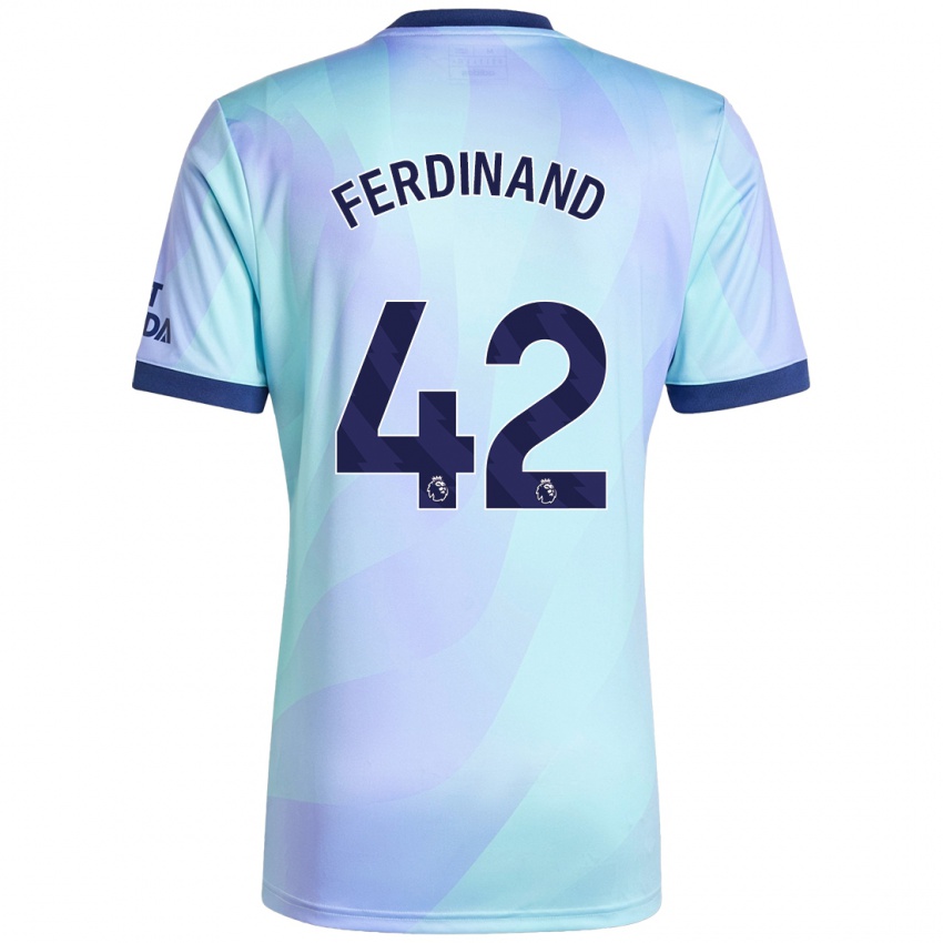 Børn Seb Ferdinand #42 Aqua Tredje Sæt Spillertrøjer 2024/25 Trøje T-Shirt