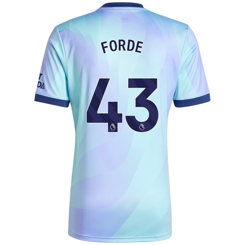 Børn Romari Forde #43 Aqua Tredje Sæt Spillertrøjer 2024/25 Trøje T-Shirt