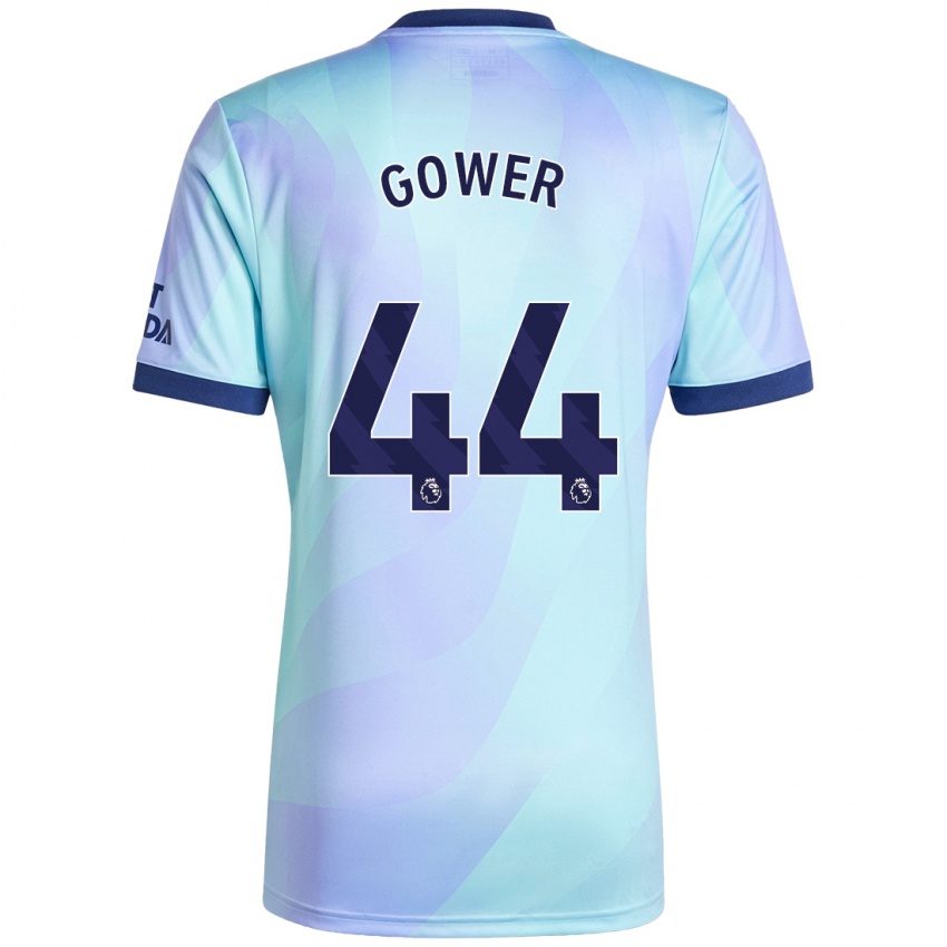 Børn Jimi Gower #44 Aqua Tredje Sæt Spillertrøjer 2024/25 Trøje T-Shirt