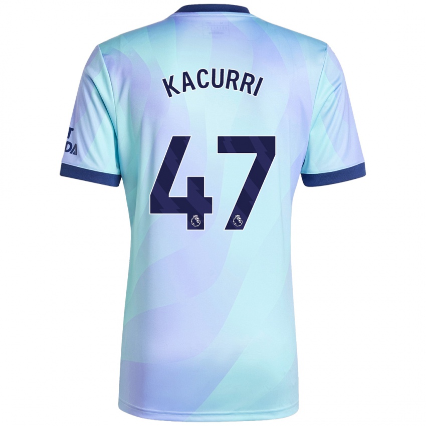 Børn Maldini Kacurri #47 Aqua Tredje Sæt Spillertrøjer 2024/25 Trøje T-Shirt