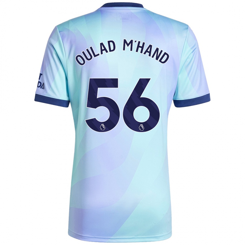 Børn Salah-Eddine Oulad M'hand #56 Aqua Tredje Sæt Spillertrøjer 2024/25 Trøje T-Shirt