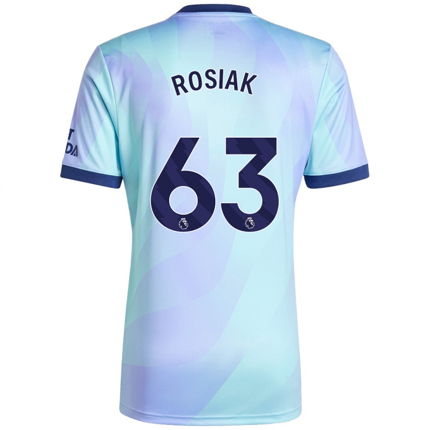 Børn Michal Rosiak #63 Aqua Tredje Sæt Spillertrøjer 2024/25 Trøje T-Shirt