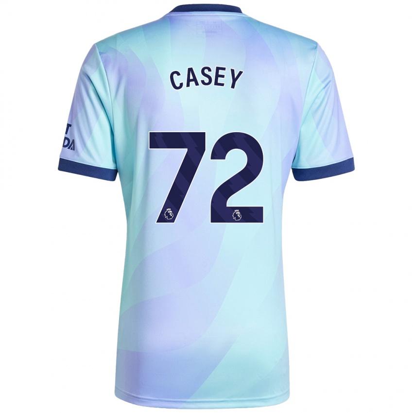 Børn Dan Casey #72 Aqua Tredje Sæt Spillertrøjer 2024/25 Trøje T-Shirt