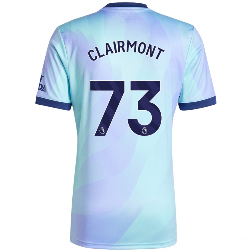 Børn Reece Clairmont #73 Aqua Tredje Sæt Spillertrøjer 2024/25 Trøje T-Shirt