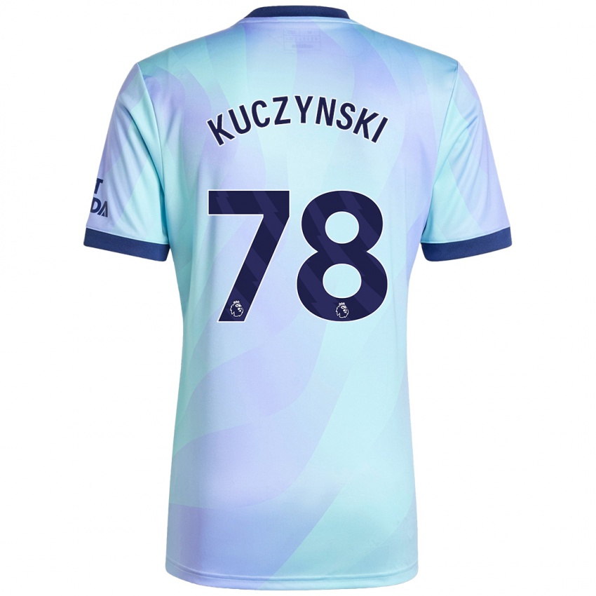 Børn Max Kuczynski #78 Aqua Tredje Sæt Spillertrøjer 2024/25 Trøje T-Shirt