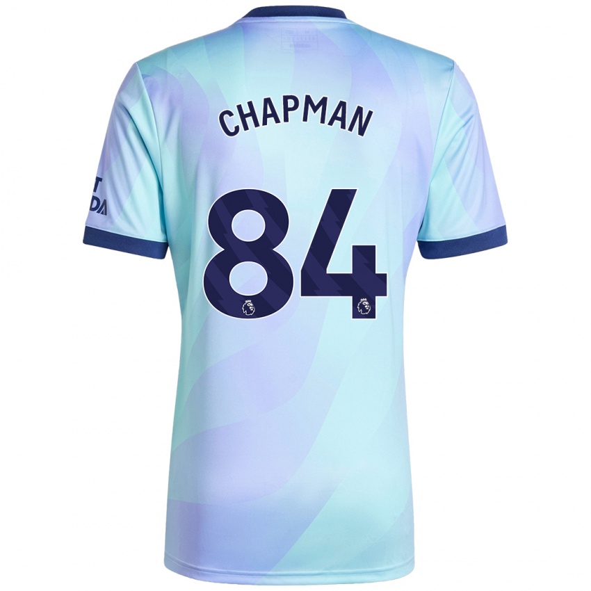 Børn Samuel Chapman #84 Aqua Tredje Sæt Spillertrøjer 2024/25 Trøje T-Shirt