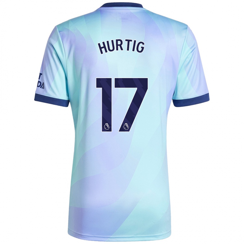 Børn Lina Hurtig #17 Aqua Tredje Sæt Spillertrøjer 2024/25 Trøje T-Shirt