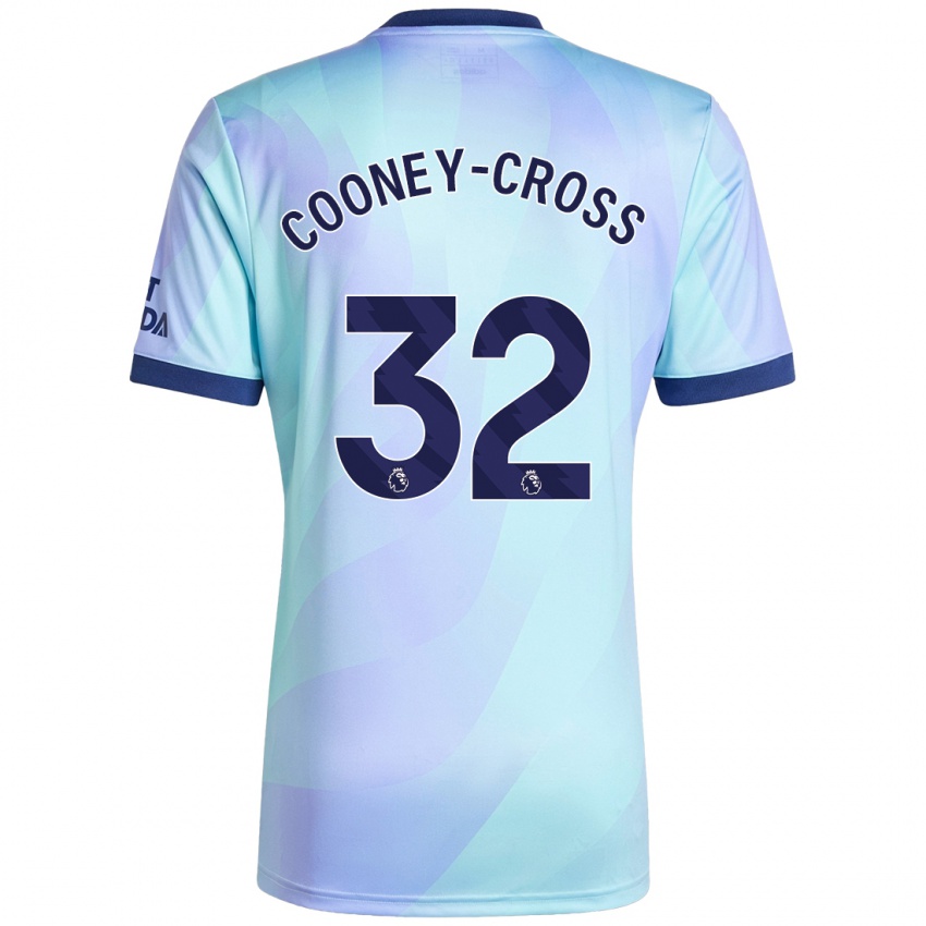 Børn Kyra Cooney-Cross #32 Aqua Tredje Sæt Spillertrøjer 2024/25 Trøje T-Shirt