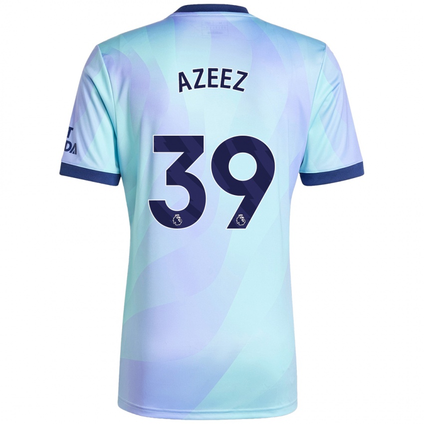 Børn Miguel Azeez #39 Aqua Tredje Sæt Spillertrøjer 2024/25 Trøje T-Shirt